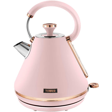 Tower Cavaletto 1.7L 3000W Pink Gold Electric Pyramid Kettle