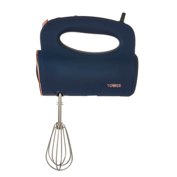 Tower 300W Cavaletto Blue Rose Gold Hand Mixer