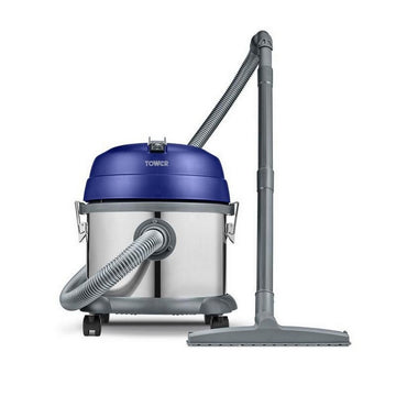 Tower TDW10 15L Stainless Steel Blue Vacuum Cleaner