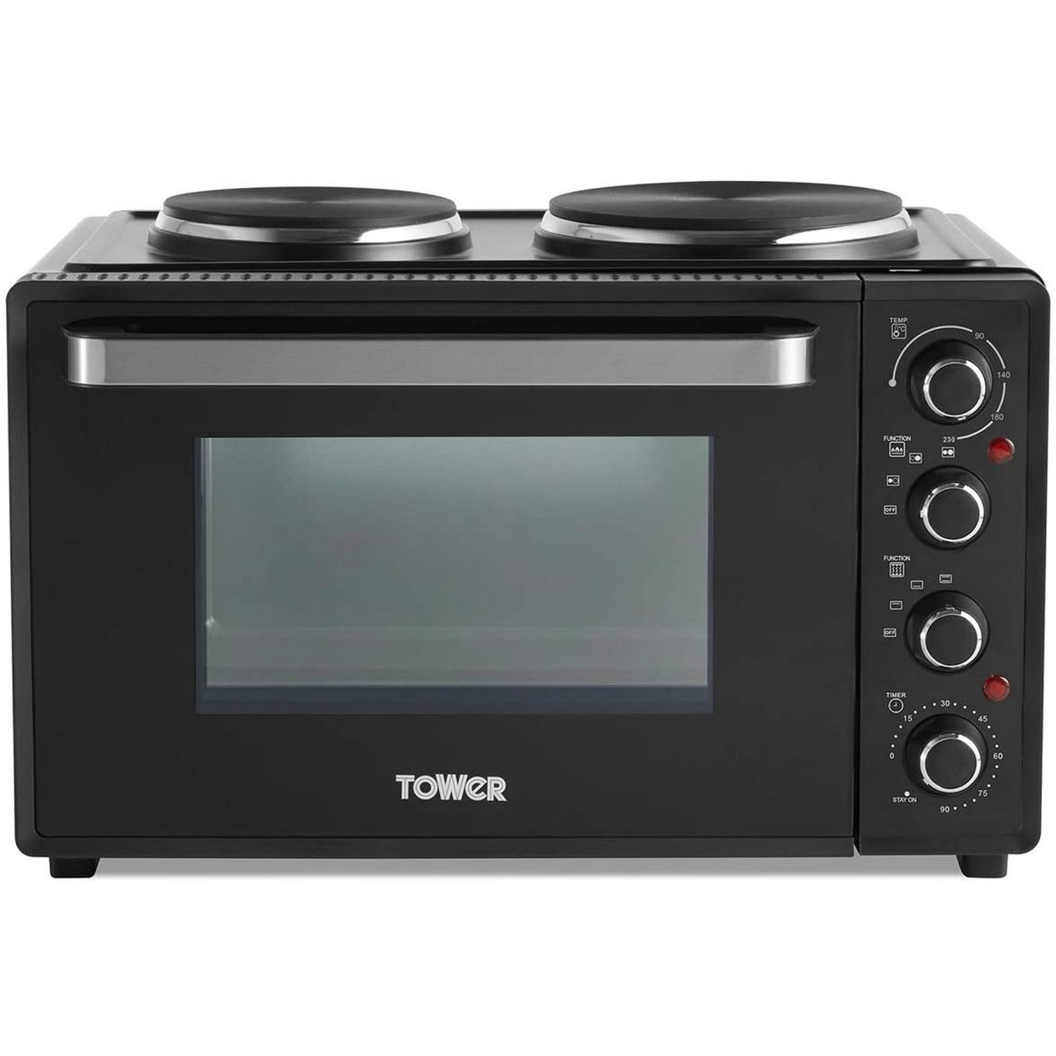 Tower 32 Litre Black with Silver Accents Mini Oven