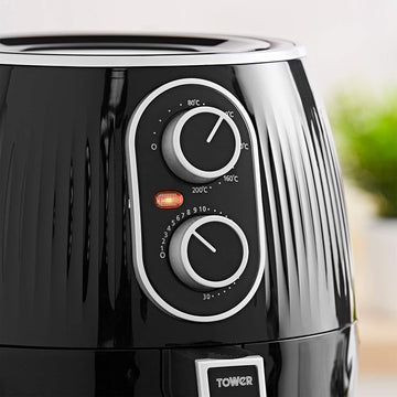 Tower 4L 1400W Vortx Black Manual Air Fryer