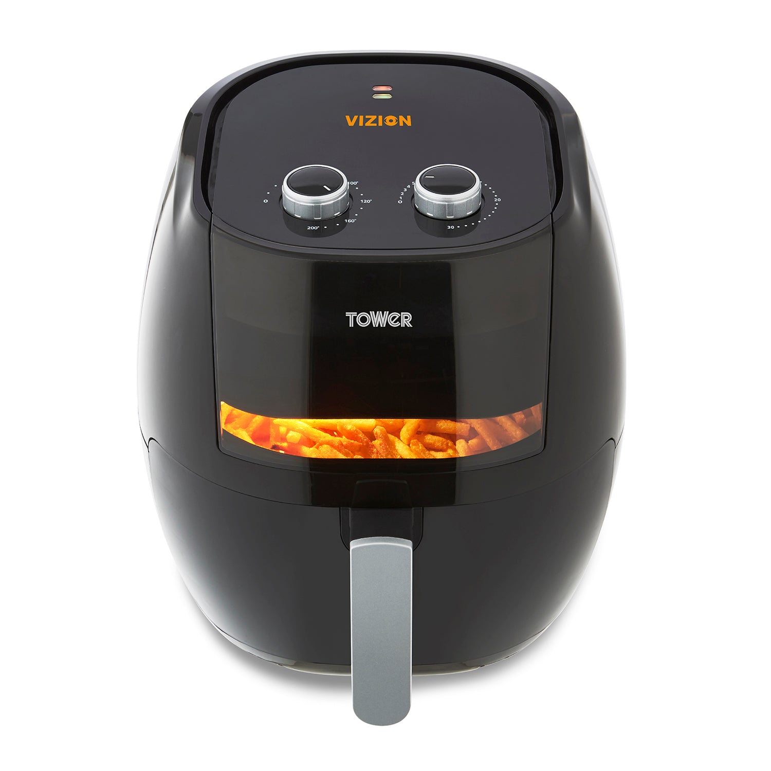 Tower 7L Black Extra Large Capacity Removable Pot Manual Air Fryer