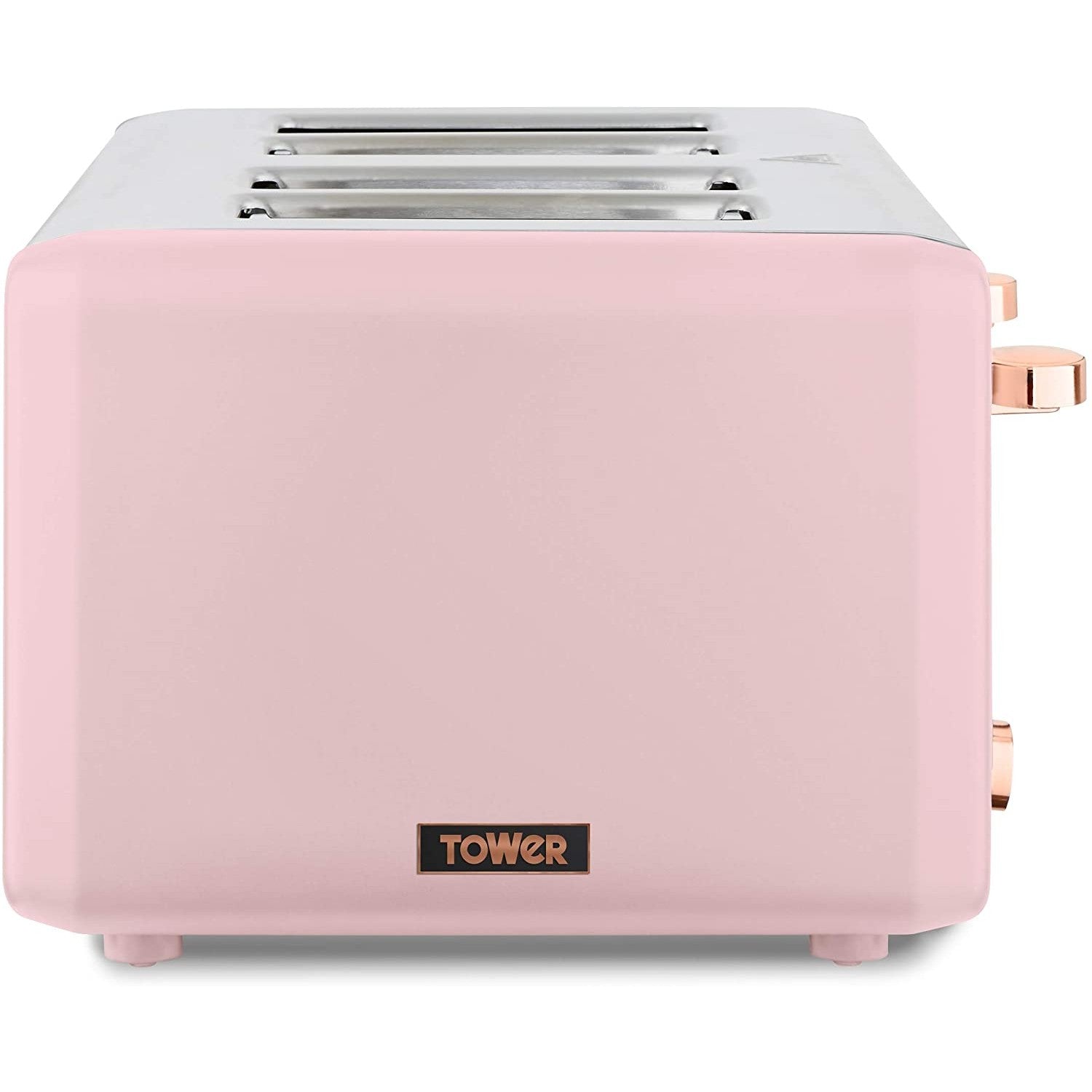 Tower Cavaletto 4 Slice Stainless Steel Pink Toaster