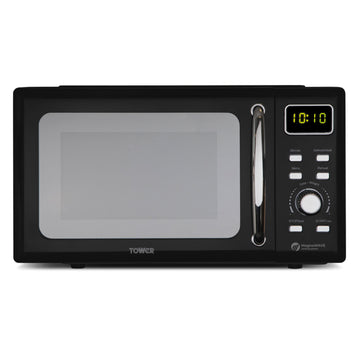 Tower 800W 20L Black Digital Microwave
