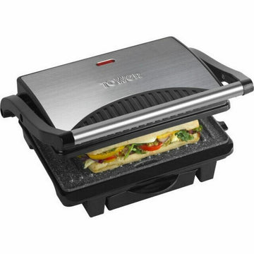 Tower Health 1000W Grill and Griddle Cerasure Copper