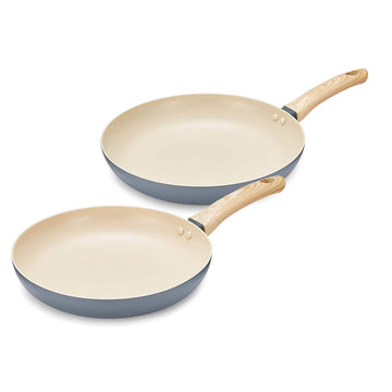 24/28cm 2-Piece Tower Scandi Non-Stick Matte Grey Frying Pan Set
