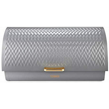 Tower Empire Grey Roll Top Bread Bin