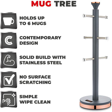 Tower Cavaletto Grey Mug Tree