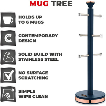 Tower Cavaletto Blue Mug Tree