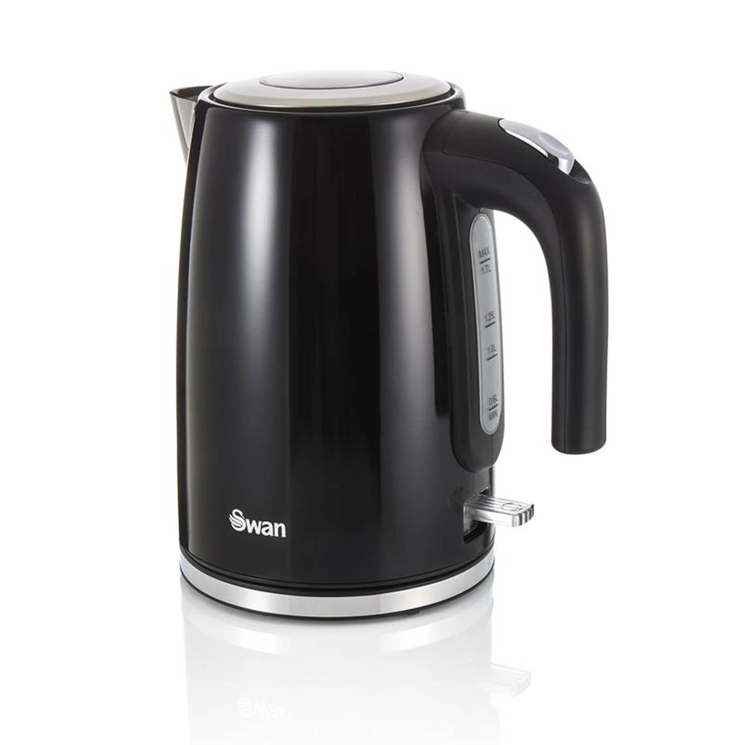 Swan TownHouse 1.7L 2200W Black Electric Kettle