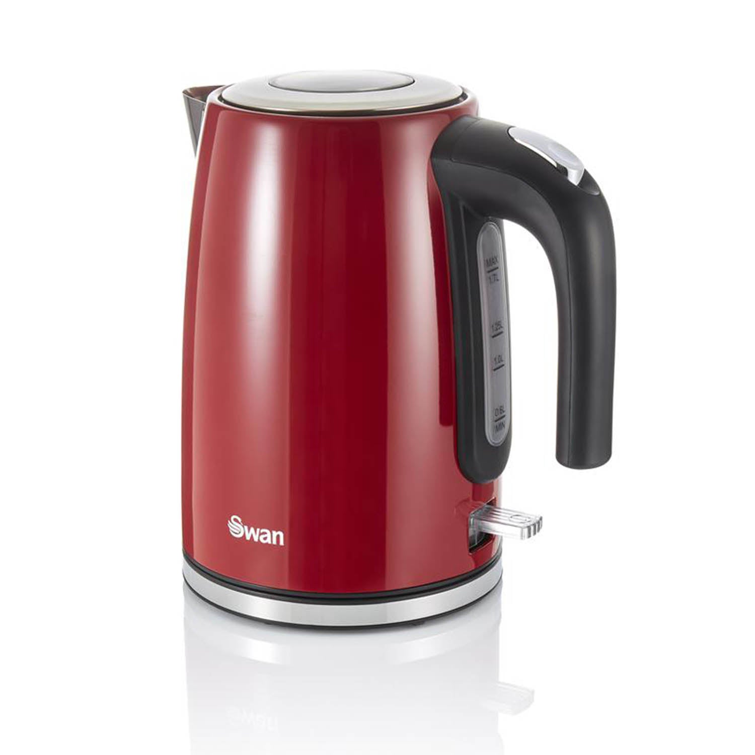 Swan TownHouse 1.7L 2200W Red Electric Kettle