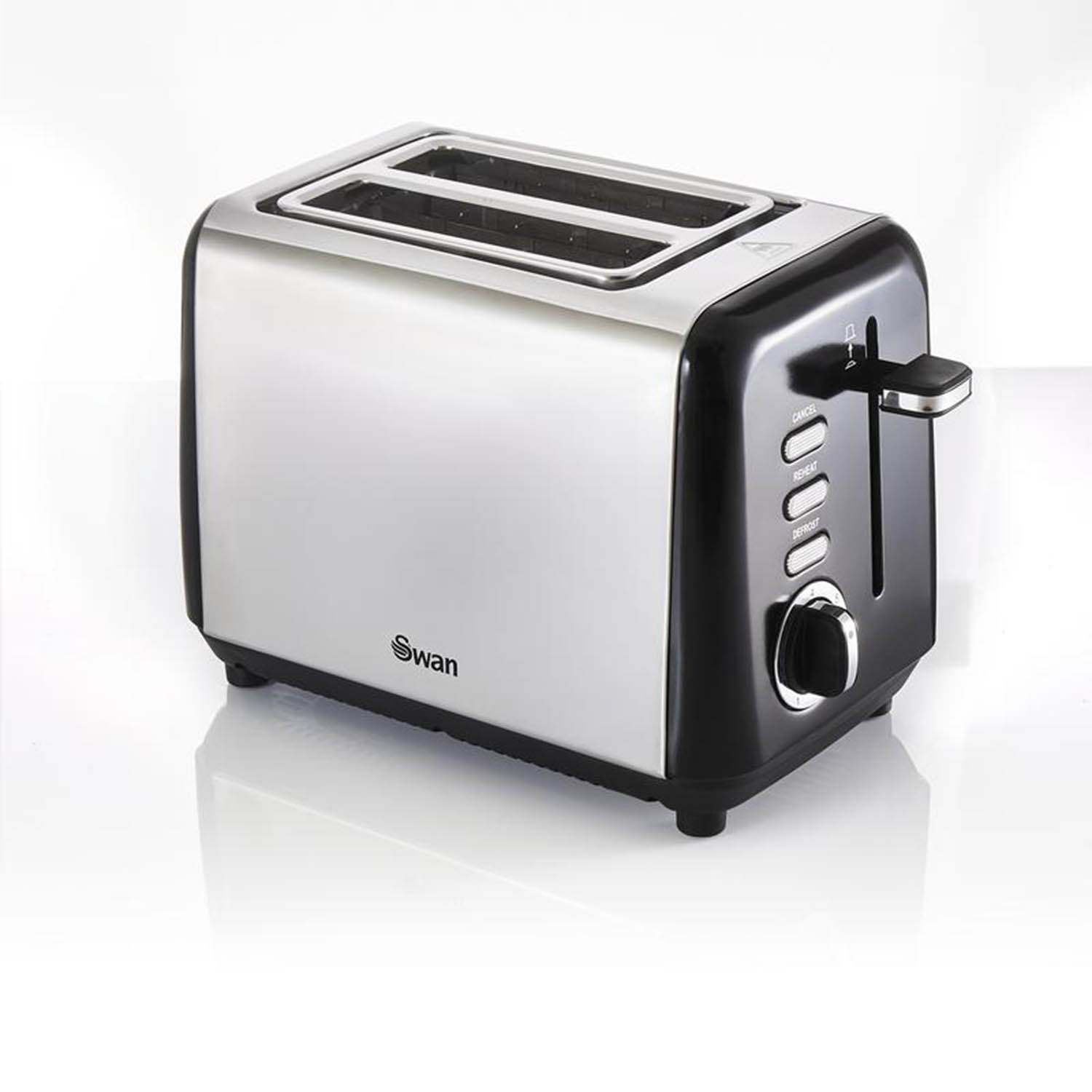 Swan TownHouse Black 2 Slice Toaster