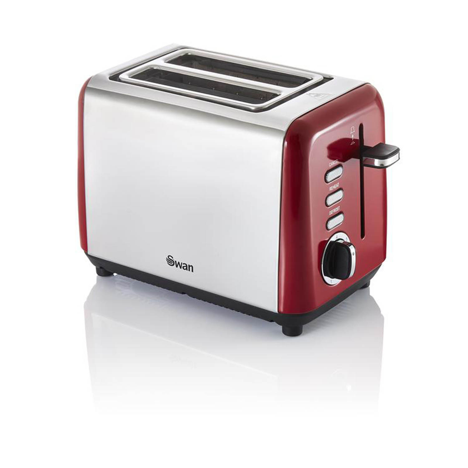 Swan TownHouse Red 2 Slice Toaster