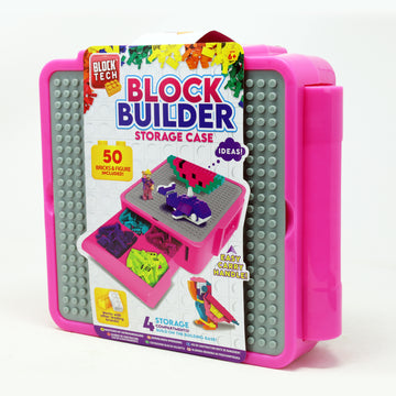 50Pcs Multicoloured Building Blocks & Storage With 4 Compartments