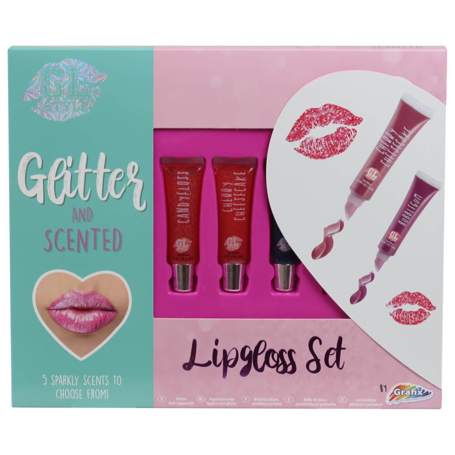 Grafix Scented Glitter Lip Gloss Set