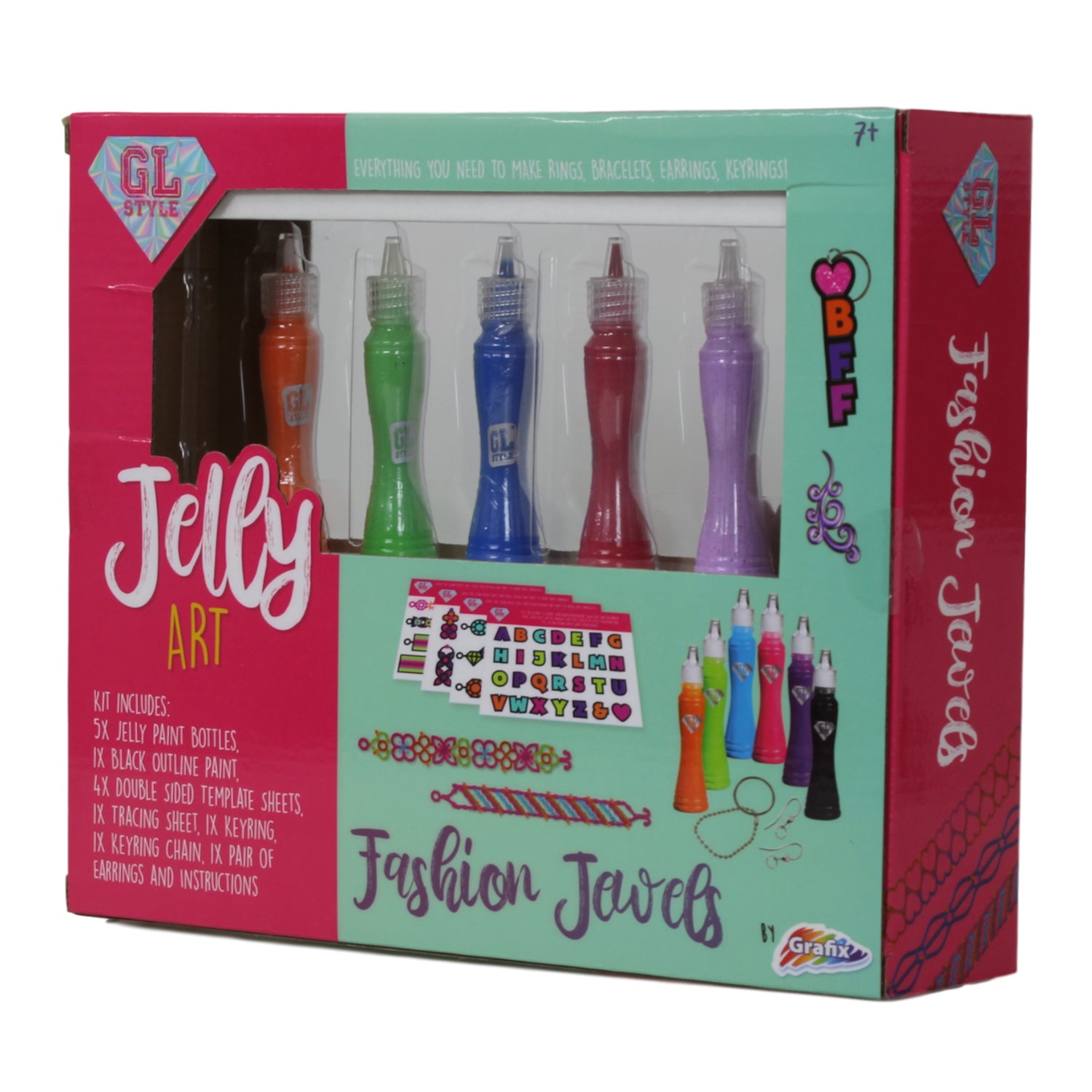 DIY Fashions Jewellery Jelly Colourful Art Creativity Set