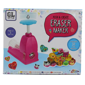 Push and Create Arts and Crafts Activity Eraser Maker Kids Set