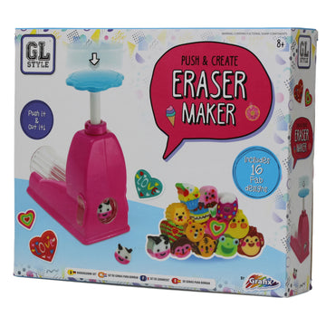 Push and Create Arts and Crafts Activity Eraser Maker Kids Set