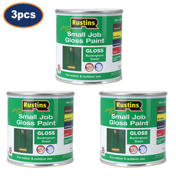 3Pcs Rustins 250ml Buckingham Green Quick Dry Gloss Paint