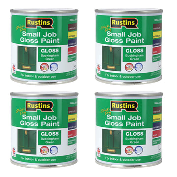 4Pcs Rustins 250ml Buckingham Green Quick Dry Gloss Paint