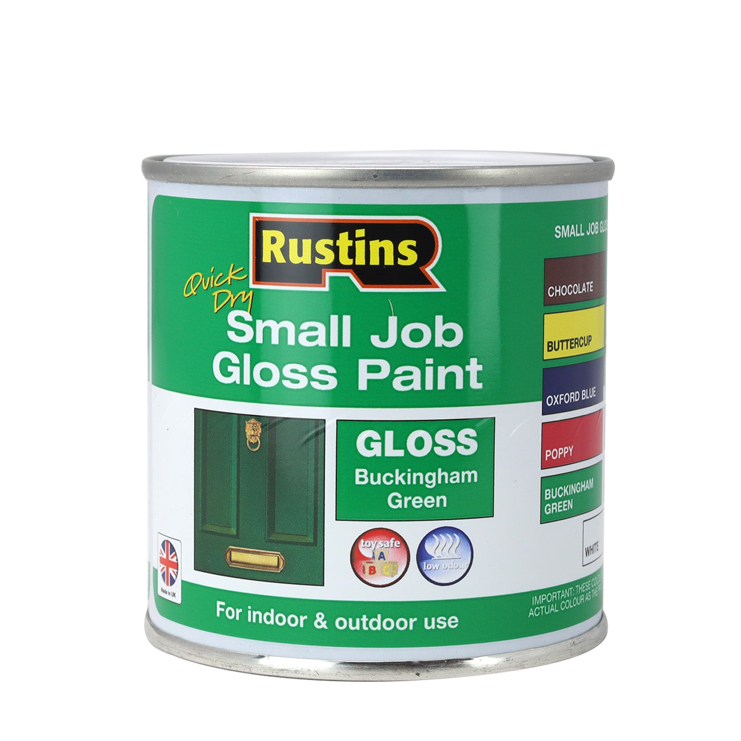 250ml Rustins Quick Dry Buck Green Gloss Paint