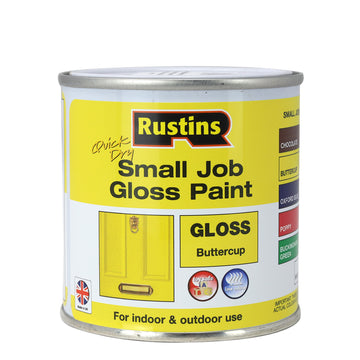 4Pcs Rustins 250ml Buttercup Yellow Quick Dry Gloss Paint