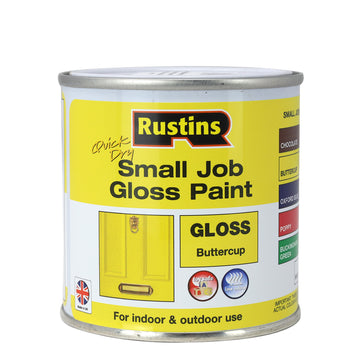 2Pcs Rustins 250ml Buttercup Yellow Quick Dry Gloss Paint
