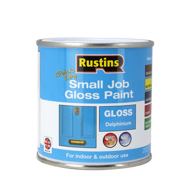 3Pcs Rustins 250ml Delphinium Blue Quick Dry Gloss Paint