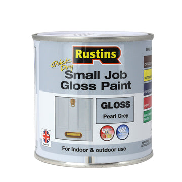 2Pcs Rustins 250ml Pearl Grey Quick Dry Gloss Paint