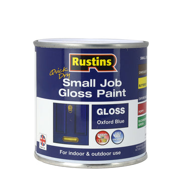 3Pcs Rustins 250ml Oxford Blue Quick Dry Gloss Paint
