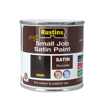 4Pcs Rustins 250ml Chocolate Brown Quick Dry Satin Paint