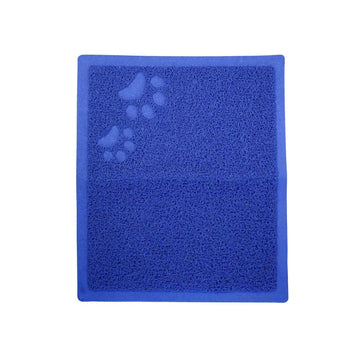 Blue Rubber Anti Slip Cat Scratching Litter Mat