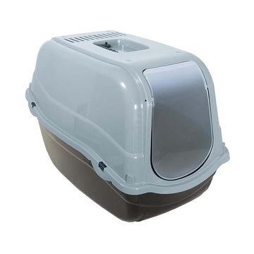 Plastic Light Grey Hooded Litter Tray