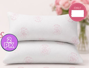 2pk Rose Memory Foam Pillows