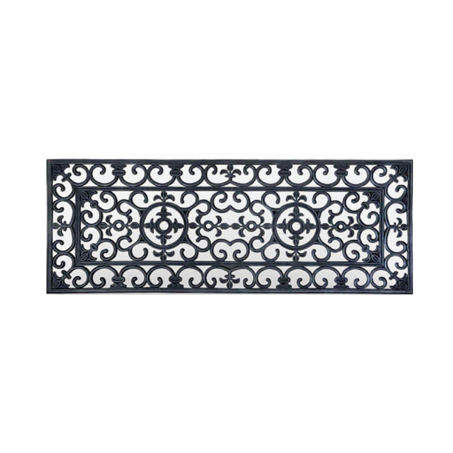 Classic Rubber Wrought Iron Non Slip Doormat