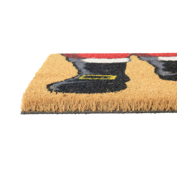 40x60cm Santa Stop Here Christmas Coir Doormat