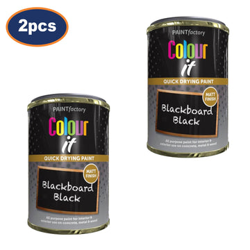 2Pcs 300ml Blackboard Black Matte Finish Quick Drying Paint