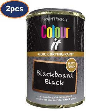 2Pcs 300ml Blackboard Black Matte Finish Quick Drying Paint