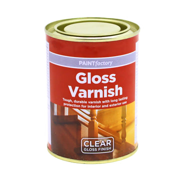6PCS Paint Factory 300ml Varnish Clear Gloss Finish Interior/Exterior Protection