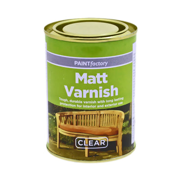 6PCS Paint Factory 300ml Varnish Clear Matte Finish Interior/Exterior Protection
