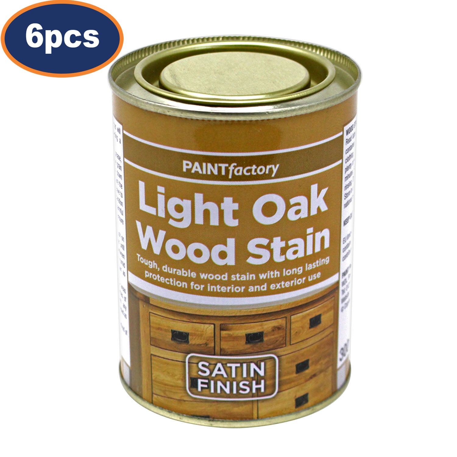 6Pcs 300ml Paint Factory Light Oak Wood Stain Satin Finish
