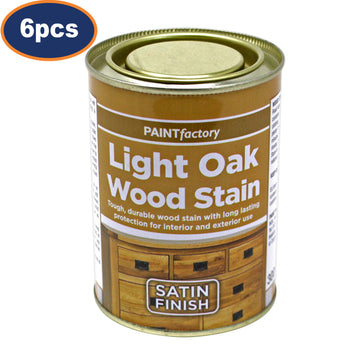 6Pcs 300ml Paint Factory Light Oak Wood Stain Satin Finish