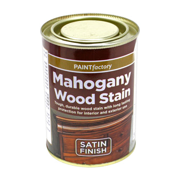 Paint Factory Mahogany Wood Stain Satin Finish 300ml