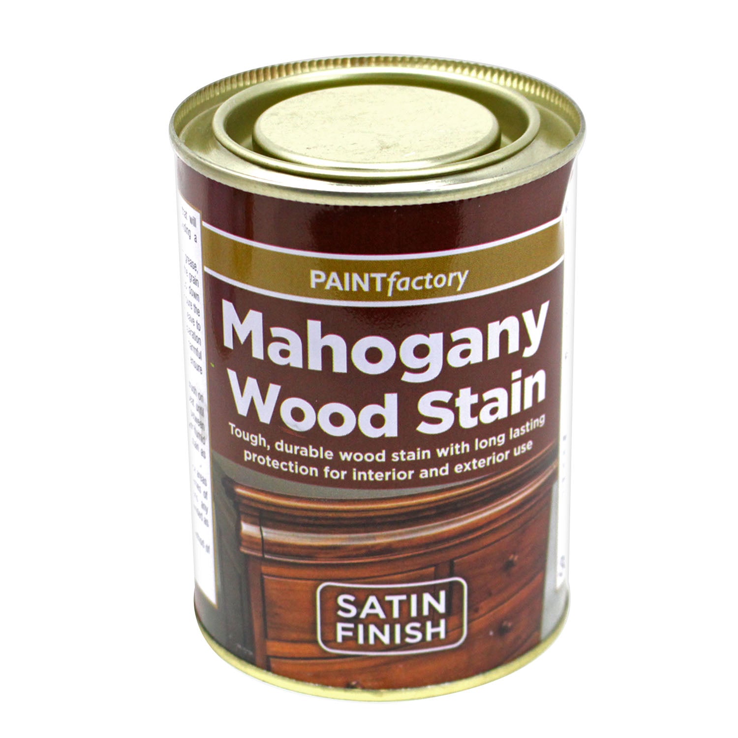 Paint Factory Mahogany Wood Stain Satin Finish 300ml