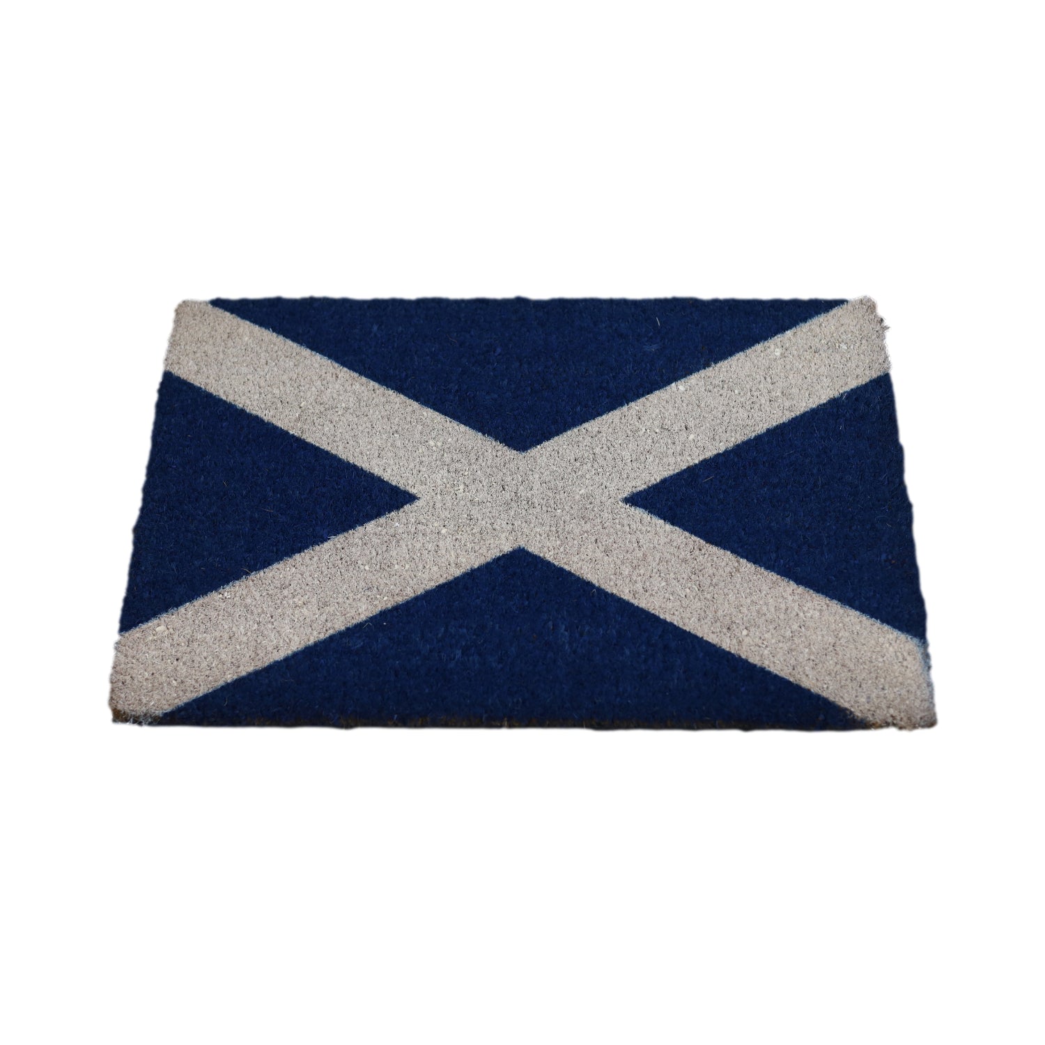 60x40cm St. Andrew's Cross Non-Slip Coir Door Mat