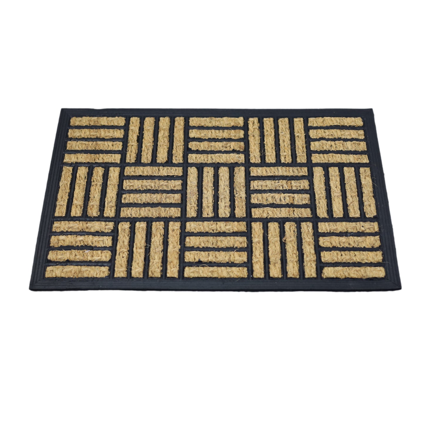 60x40cm Panama Crosshatch Non-Slip Coir Door Mat