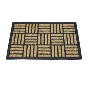 60x40cm Panama Crosshatch Non-Slip Coir Door Mat