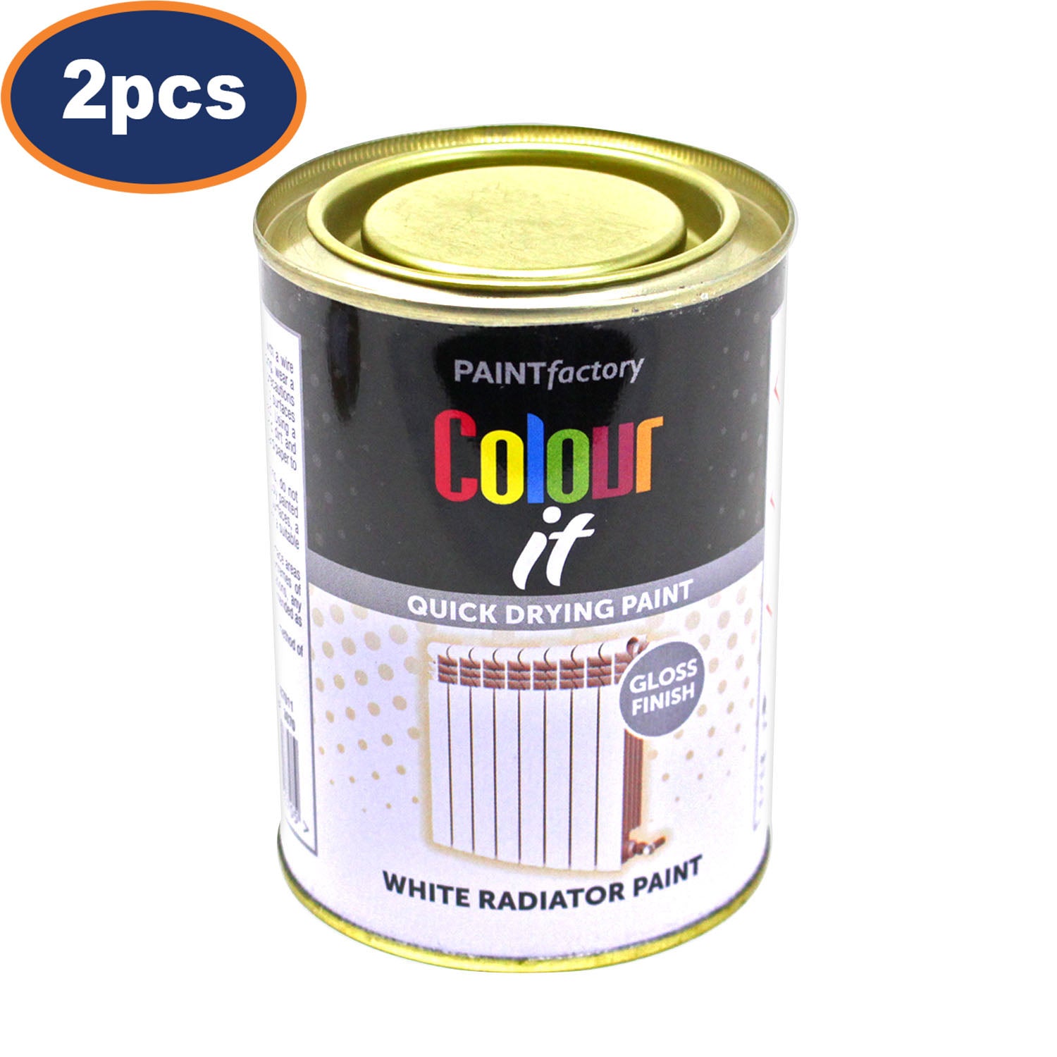 2Pcs Paint Factory Colour It 300ml White Radiator Gloss Paint