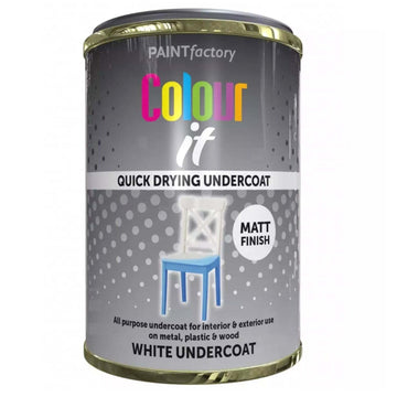 300ml White Matte Quick Drying Hard-Wearing Undercoat Paint
