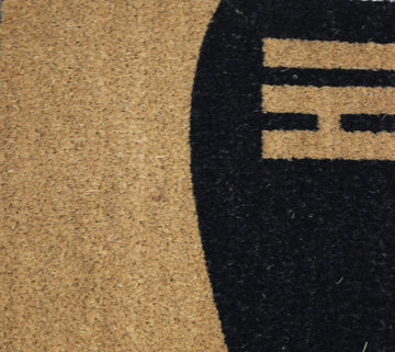 60x40cm Coir Door Mat Hi Bye Text